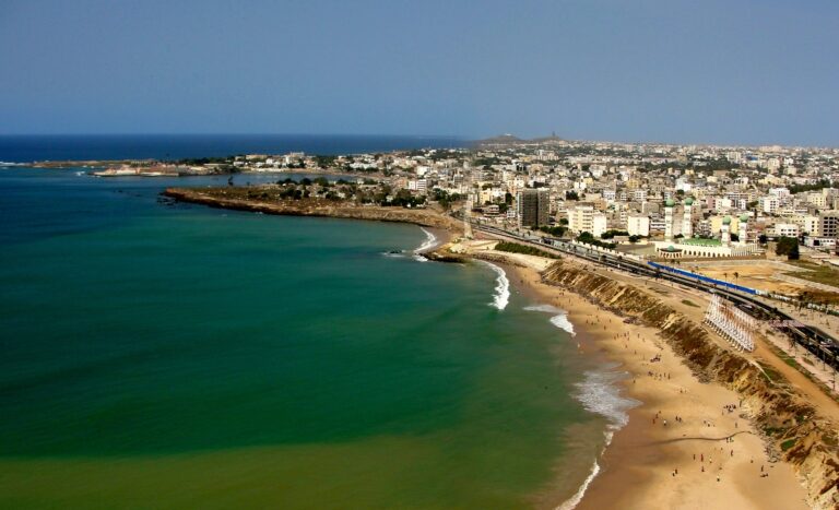 view of the coastal town of Senegal