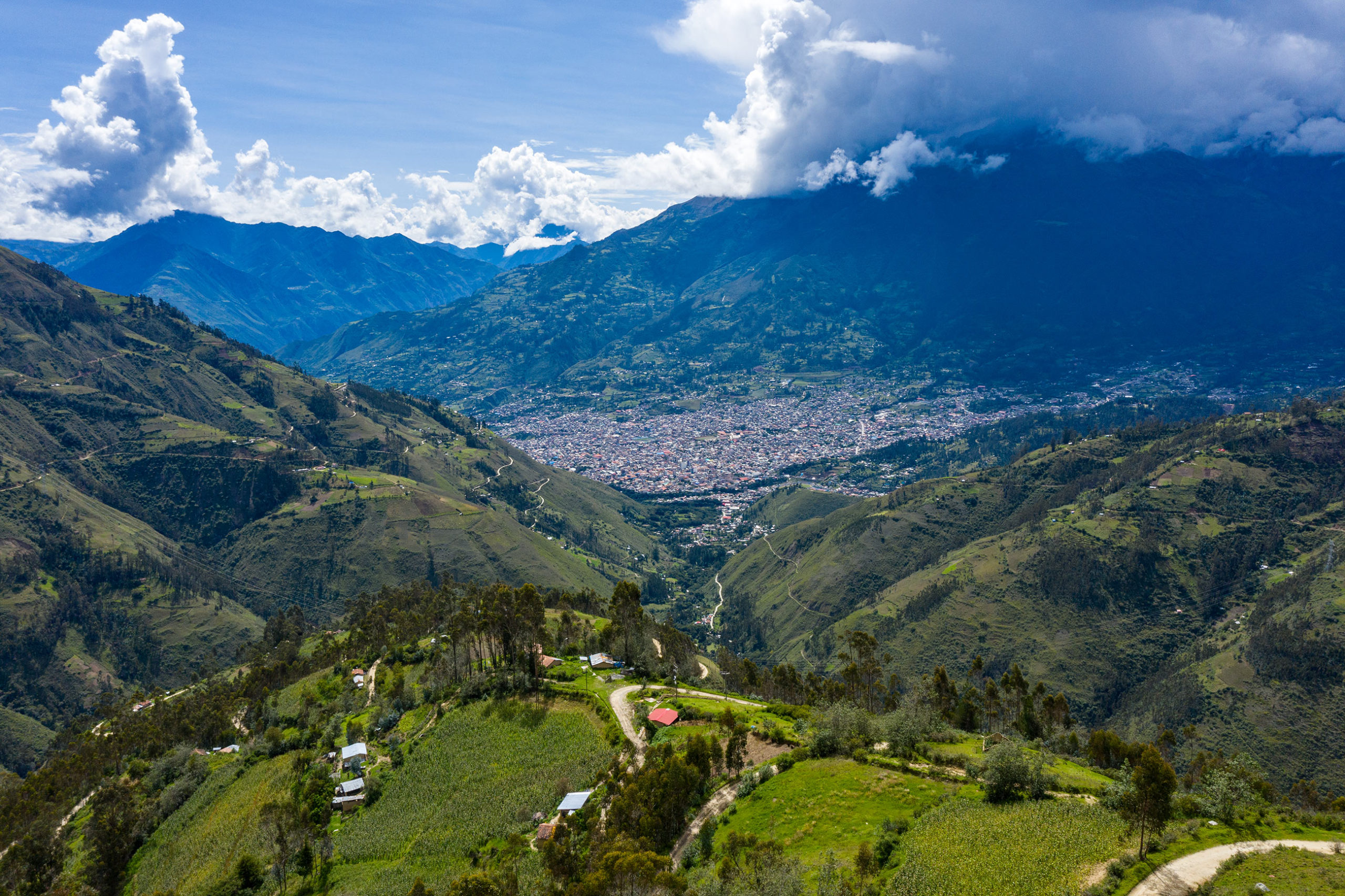 Landscape mountain in peru
