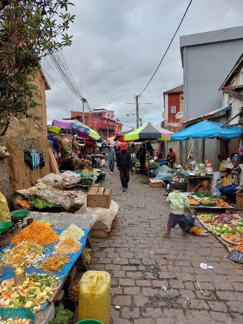 Market in Saint Laurent-du-Maroni, French Guiana